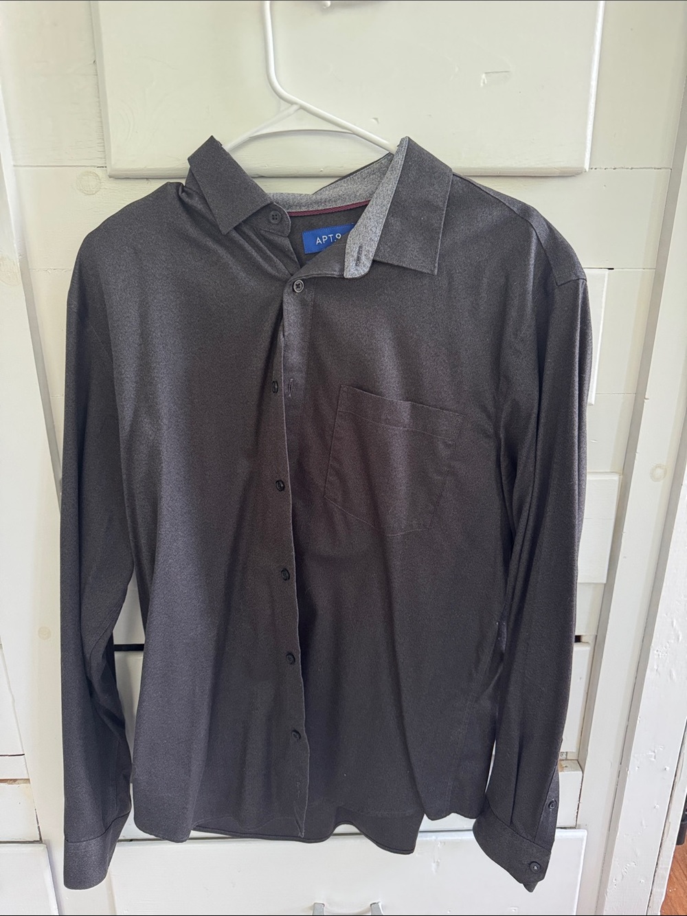 Apt. 9 Men’s Charcoal Long-Sleeve Dress Shirt